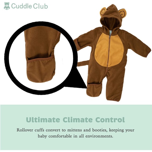 Baby monkey costume/winter suit 3-6 mo - Picture 3 of 3